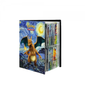  Binder Pokémon CHARIZARD VAN GOGH (4 bolsos) - Importado