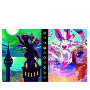 Binder Pokémon SYLVEON & UMBREON (4 bolsos) - Importado